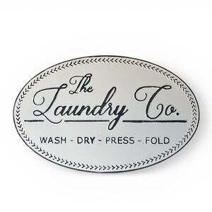 Laundry Room Metal Wall Sign Farmhouse